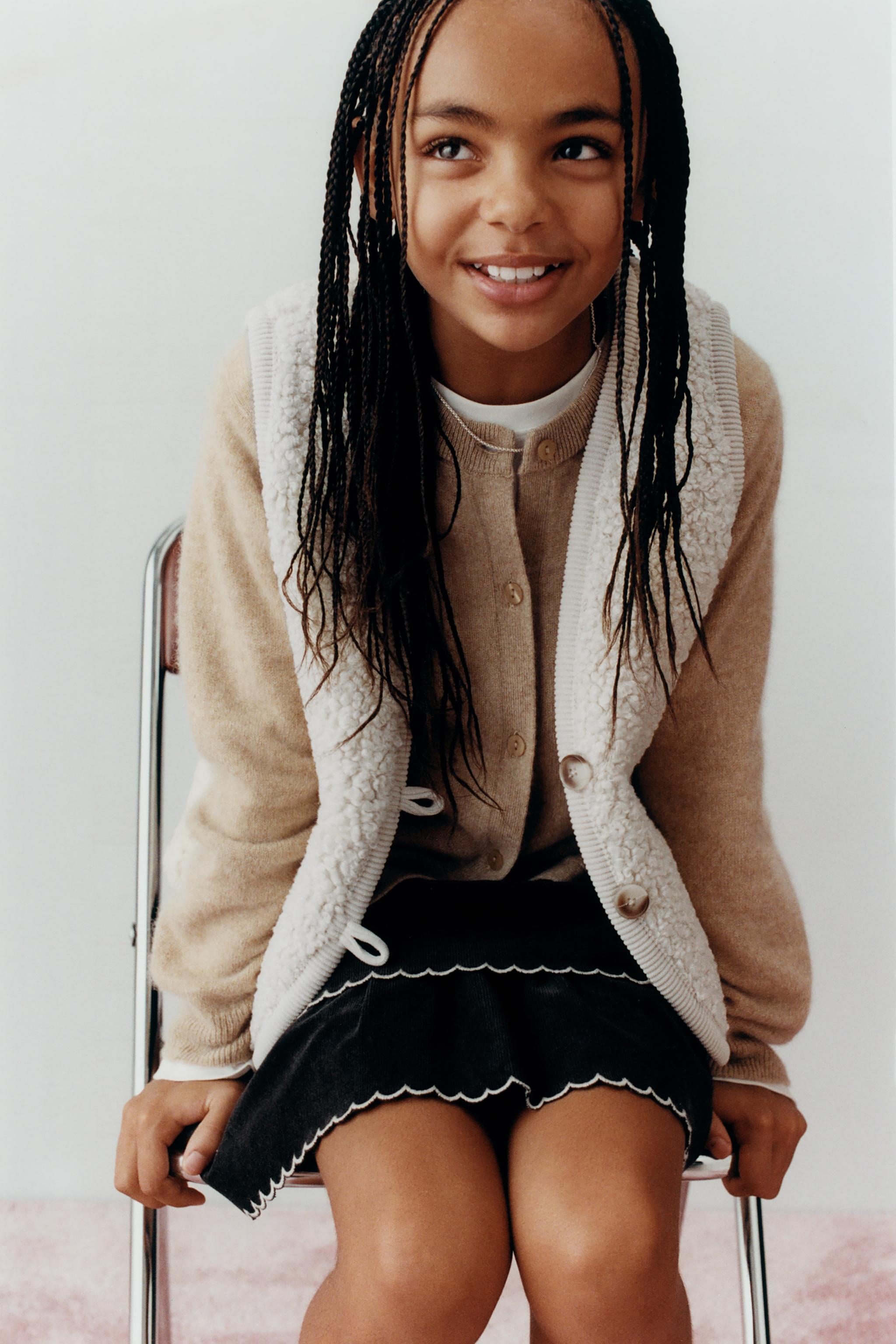 JUPE-SHORT EN VELOURS CÔTELÉ FIN